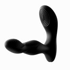 Black app-controlled prostate massager angled side view