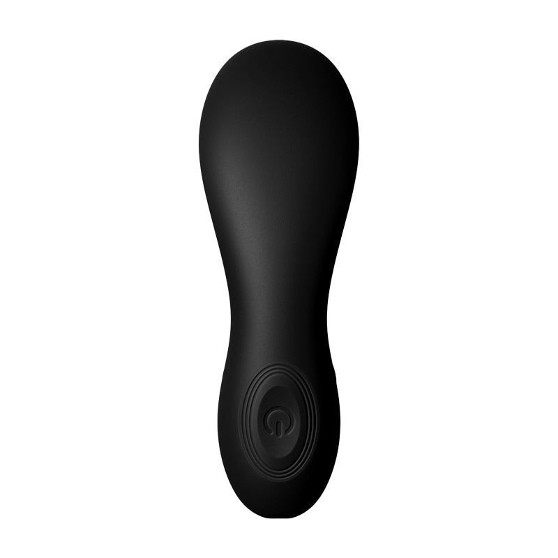 Black app-controlled prostate massager control button view