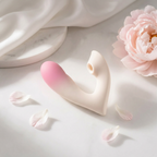 App Controlled Thrusting Wearable Vibrator-  Pink-White Ombre