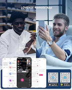 Image showing two men using the LOVENSE Remote App in New York and Berlin to control a product.
