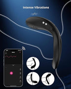 App Vibrating Penis Ring with intense vibrations and music sync features for enhanced pleasure.