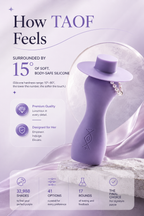 How TAOF feels with 15º of soft, body-safe silicone in a premium quality design. Ideal for empowerment and luxury.