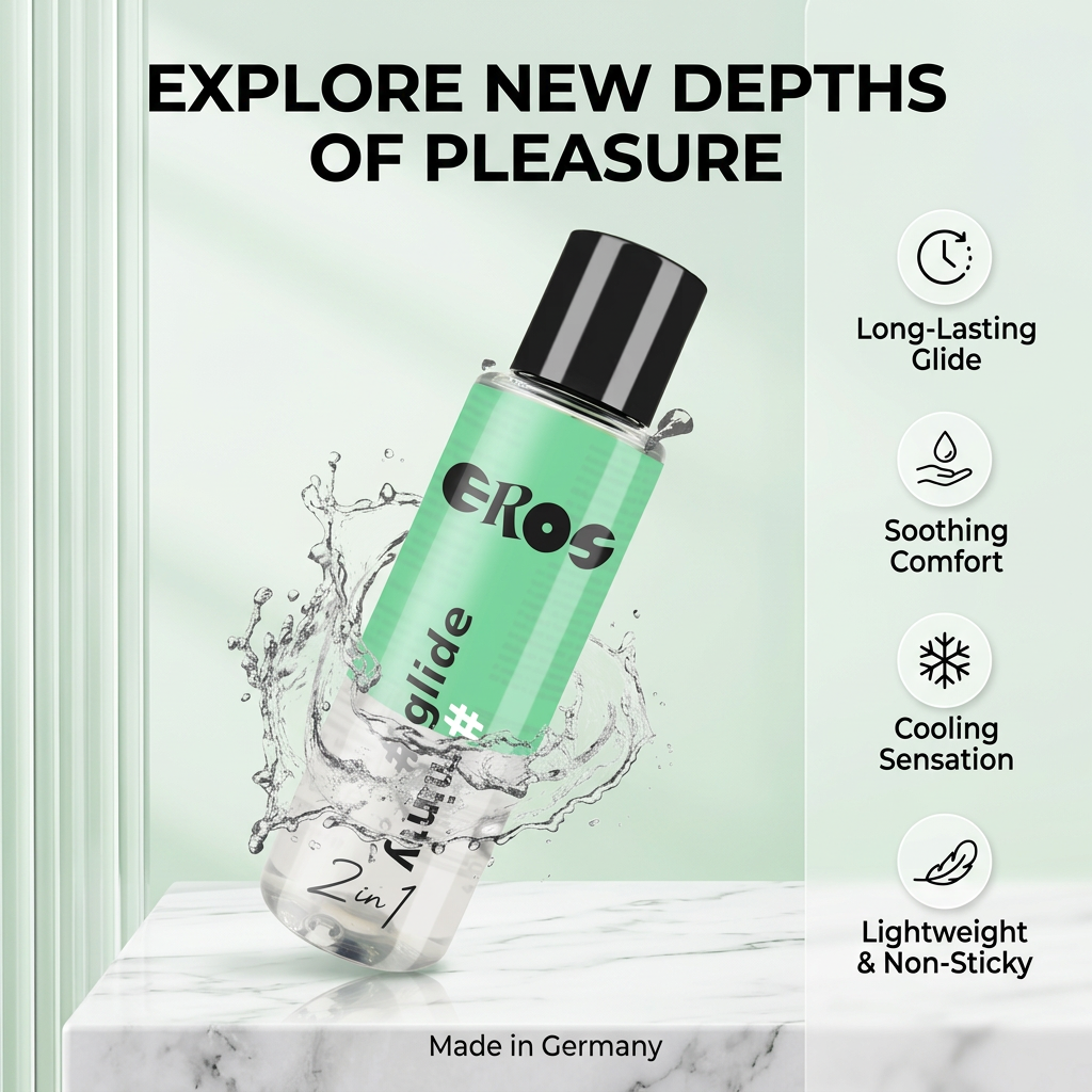 Silicone-Based Cooling Lubricant for Men, Long-Lasting Anal Lube