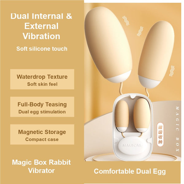 Magic Box Silicone Remote Rabbit Vibrator for Women