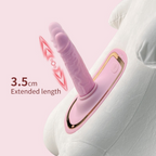 Automatic thrusting dildo with a 3.5 cm stroke length