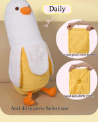 BlissEntry banana duck plush sex toy with its removable protective cover