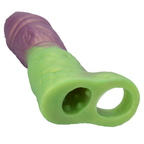 Bottom view showing hollow sleeve opening and grip opening on BF-51393 penis extender