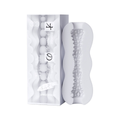 BlissEntry manual male masturbator with white textured sleeve and packaging