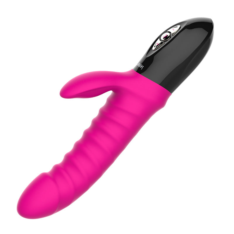 Passion Style automatic thrusting rabbit vibrator rear angle view