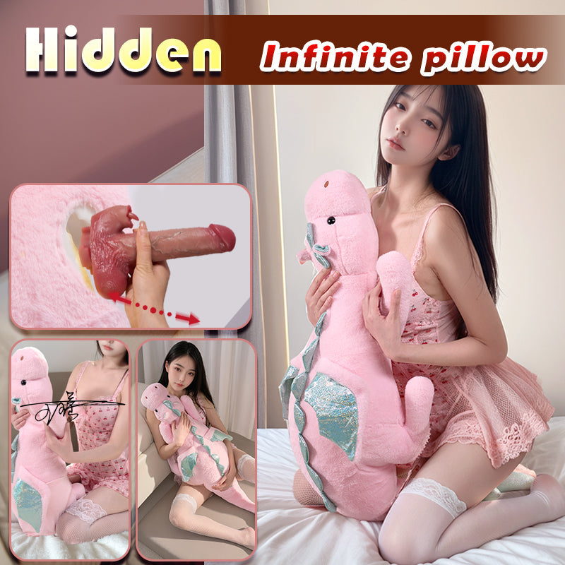 BlissEntry pink dragon plush sex toy highlighting its discreet hidden design