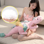BlissEntry pink dragon plush sex toy lifestyle image with soft filling detail