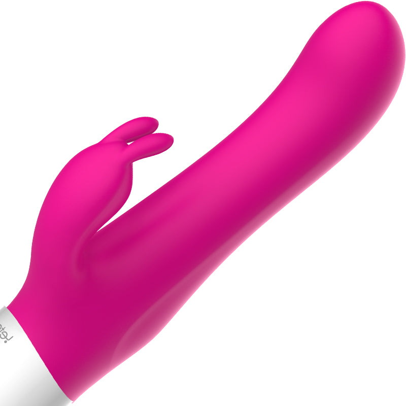 Pleasure Style rabbit vibrator shaft and external stimulator close-up