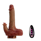 BlissEntry removable vibrating dildo and wireless remote for plush sex toys