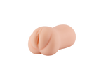 Realistic pocket pussy male masturbator in flesh tone, isolated product view