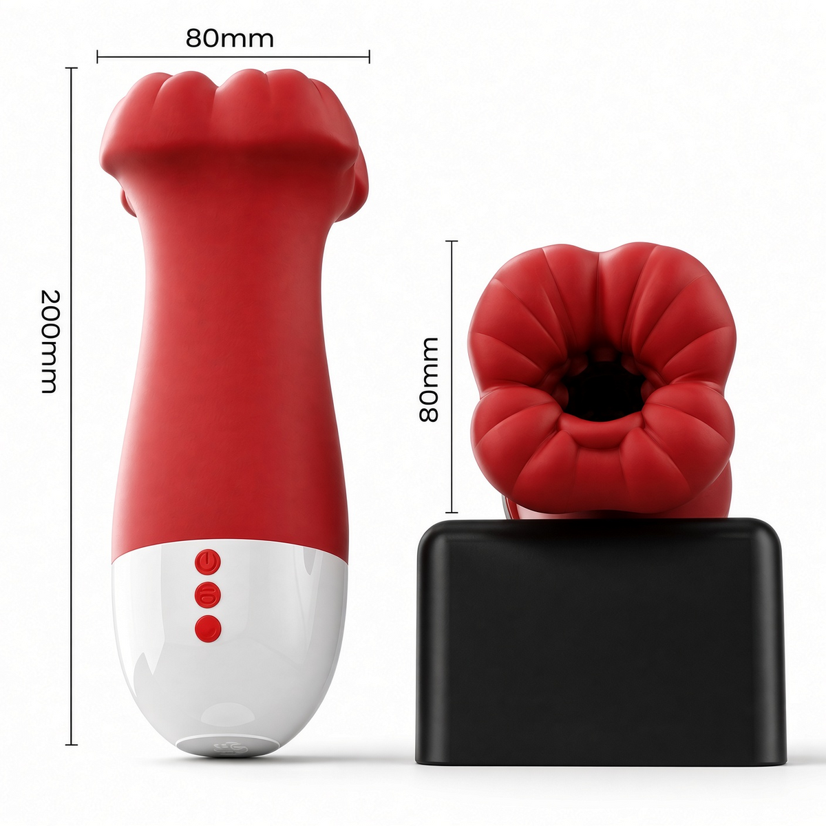 BlissEntry male masturbator dimensions 200 mm by 80 mm