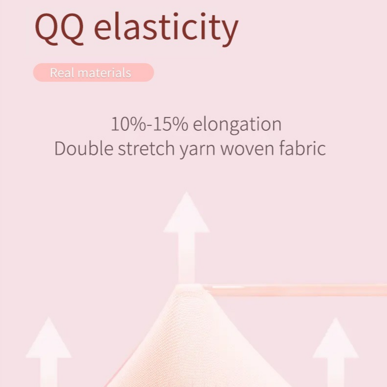Stretchable plush fabric designed for a soft and flexible feel