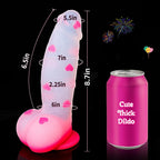 8-Inch Thick Fantasy Dildo with Strong Suction Cup