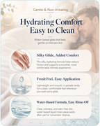 Wet Stuff Slippery Water-Based Lubricant providing hydrating comfort and easy cleanup - Gentle & non-irritating water-based formula