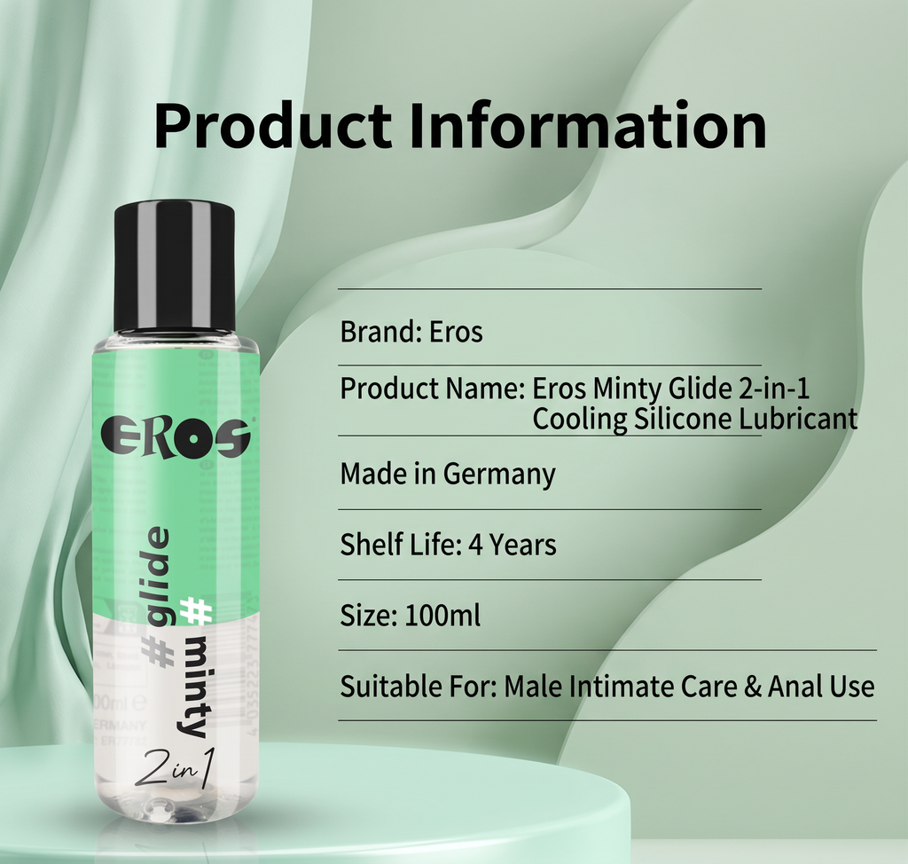 Silicone-Based Cooling Lubricant for Men, Long-Lasting Anal Lube