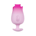 Tulip 10 Lick IPX7 Silicone Bio Tongue with tulip-shaped design and touch control for intimate use