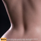 Close-up of the realistic silicone back and waist curve.