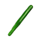 Green loofah borosilicate glass dildo - Small