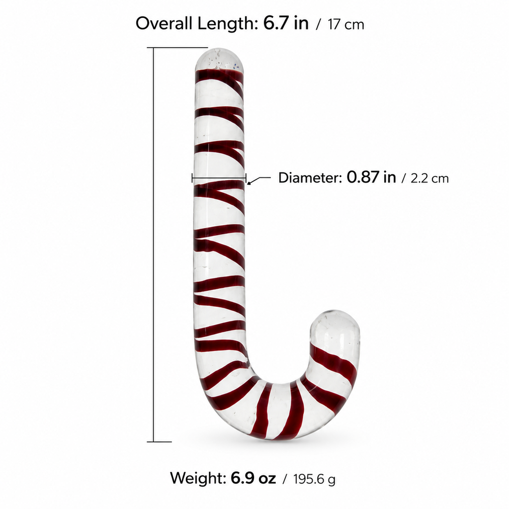 Small J-curve clear glass product dimensions and weight