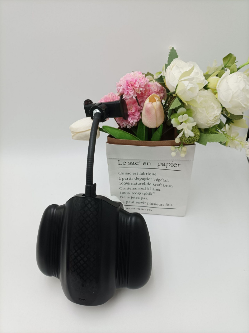 Rear view of the stroker housing with the phone-holder attachment point