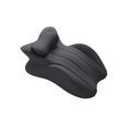 Black contoured support pillow