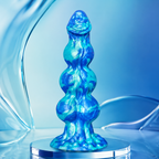 Thick Silicone Fantasy Knot Dildo with 3 Knots for Hands-Free G-Spot