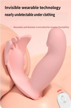 Butterfly Wearable Remote Internal Egg Vibrator displayed on skin, showcasing invisible and remote-controlled design for discreet use.