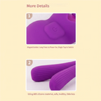 Low-Noise Mini Rabbit Ear Vibrator - 9 Vibration Modes