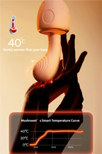 Mushroom Warm Suction Vibrator-G-Spot Massage