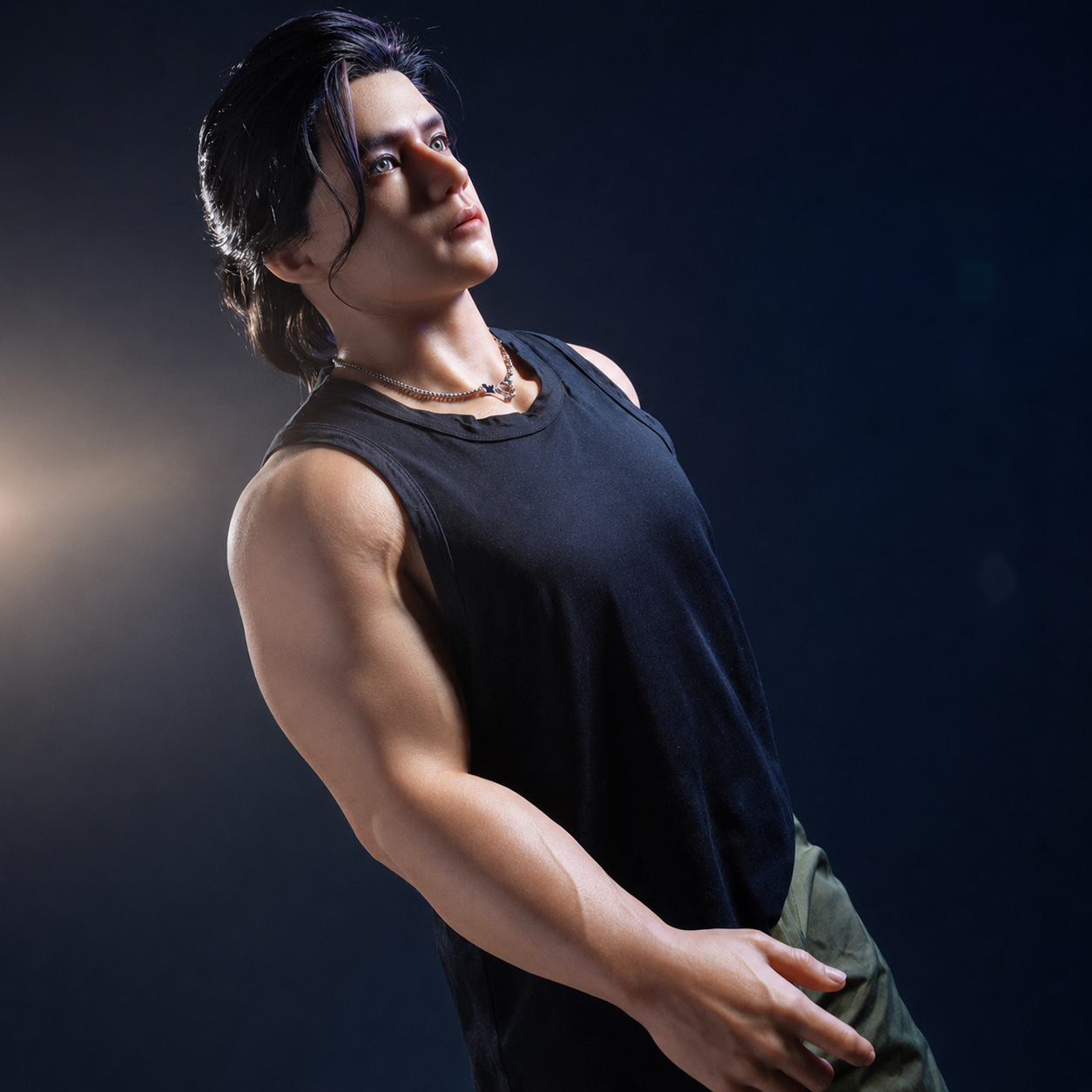 177cm Mixed Race Muscular Male Sex Doll - One Piece Non-Detachable