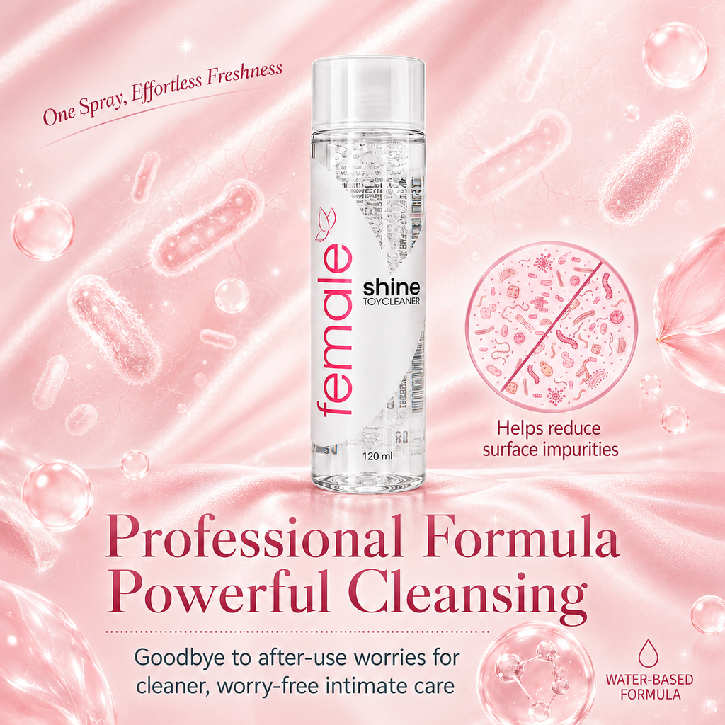 Gentle Sex Toy Cleaner 120ml Alcohol-Free Silicone Safe Spray for professional cleansing and intimate care.