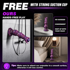 10" Inflatable Ovipositor Dildo with  4 Eggs & Suction Cup
