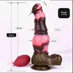 Silicone pump intimate massager size and weight reference chart