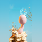 Mushroom Warm Suction Vibrator-G-Spot Massage