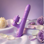 Double headed dildo: Rabbit-shaped  12 vibraton Tongue-licking,