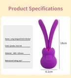 Low-Noise Mini Rabbit Ear Vibrator - 9 Vibration Modes