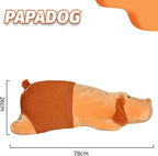 Plush Bear Pillow Automatic Thrusting Dildo designed as a cozy dog pillow, measuring 78cm in length and 26cm in height.