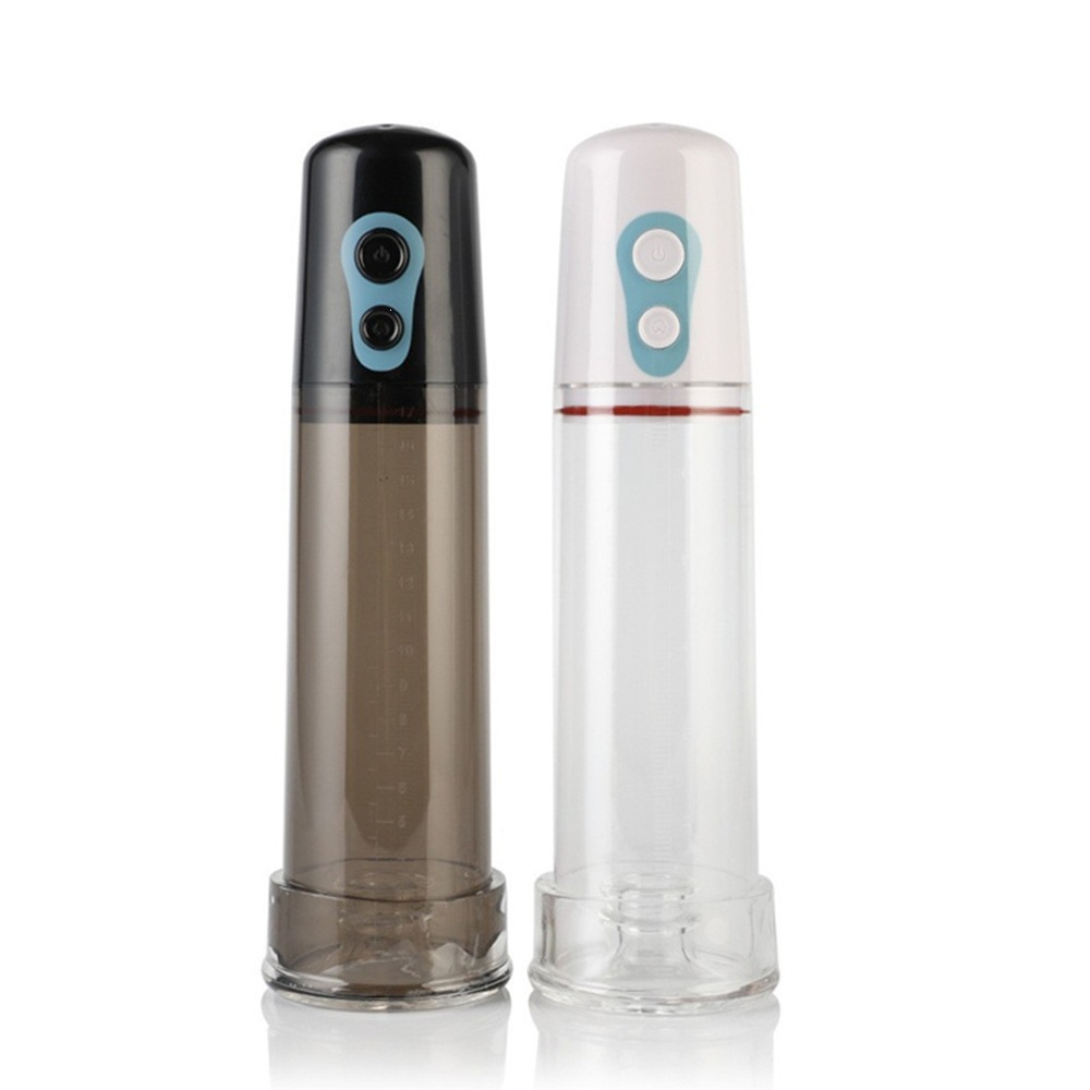 Black and white electric penis pump color options