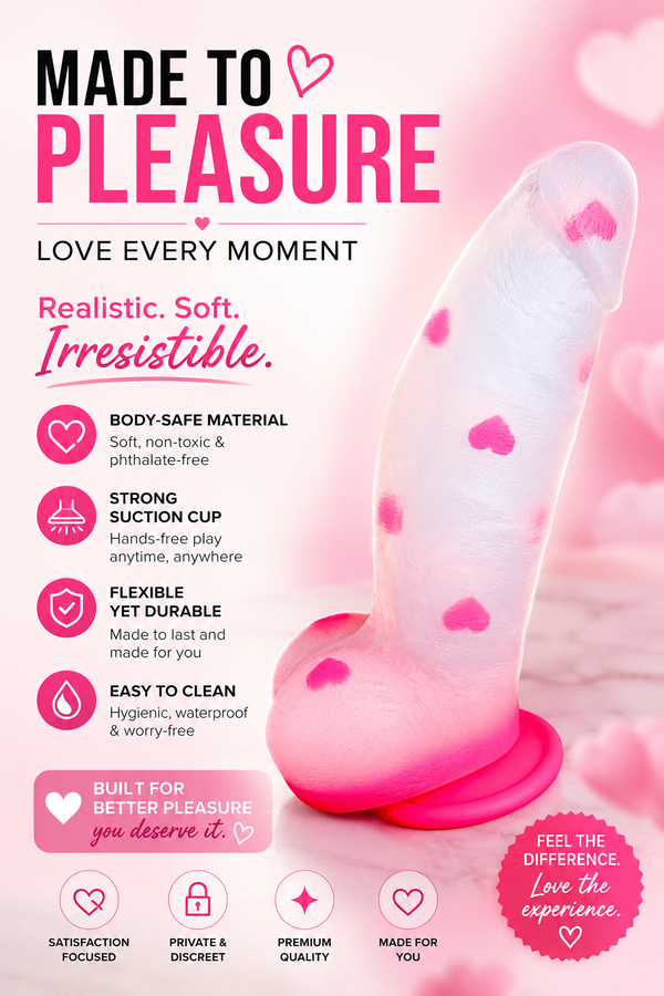 8" Thick Girthy Fantasy Dildo with Strong Suction Cup for Anal Use