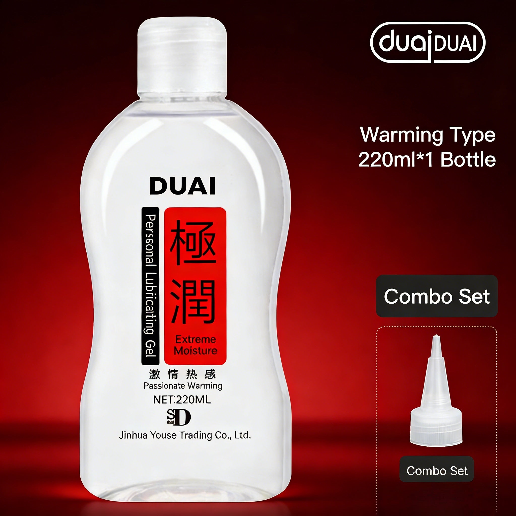  Water-Based Warming and Cooling  Lubricant 220ml bottle for couples, enhancing pleasure and intimacy.
