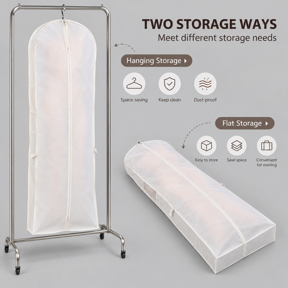 Discreet Sex Doll Storage Bag - Dustproof Zippered Cover