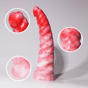 Liquid Silicone Suction Cup Dildo with Heart Tip – S/M/L