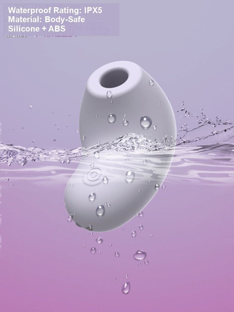 IPX5 waterproof silicone and ABS suction vibrator