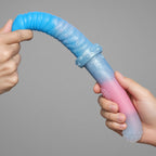 L7001 double-ended dildo showing handhold and guiding options