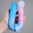 L7001 double-ended dildo with two textured ends