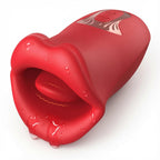 Red Lips Clitoral Vibrator Shaped with Tongue Pulsation